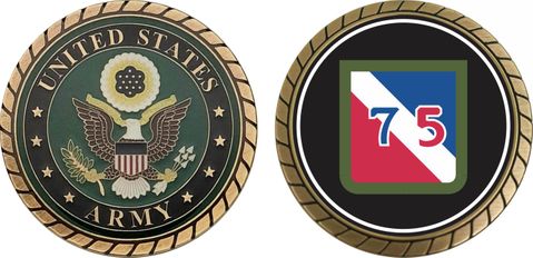 Army 75th Division Challenge Coin