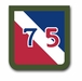 Army 75th Division Patch Vinyl Transfer Decal