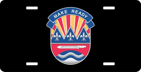 Army 75th Division Unit Crest  License Plate