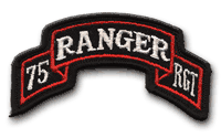Army 75th Ranger Regiment 3-3/4" x 1" Patch