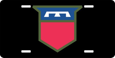 Army 76th Training Division  License Plate