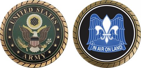 Army 82nd Airborne Division Unit Crest Challenge Coin