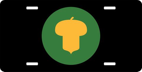 Army 87th Division  License Plate