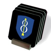 Army 8th Infantry Coasters - Set of 4