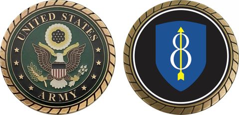 Army 8th Infantry Division Challenge Coin