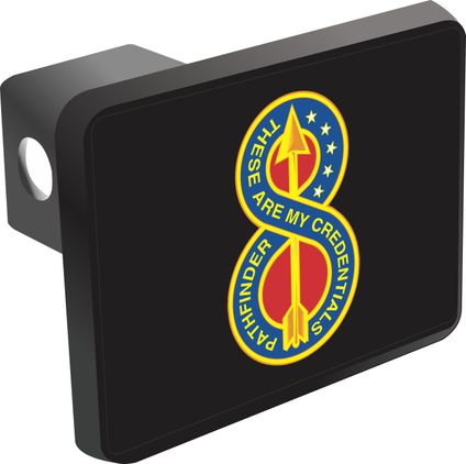 Army 8th Infantry Division Unit Crest Hitch Cover