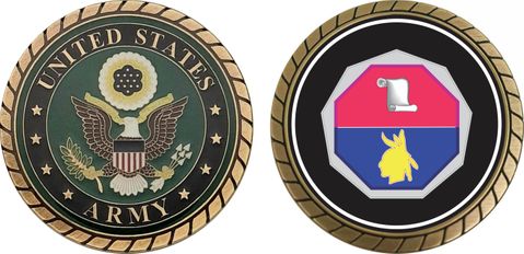 Army 98th Training Division Unit Crest Challenge Coin