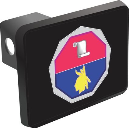 Army 98th Training Division Unit Crest Hitch Cover