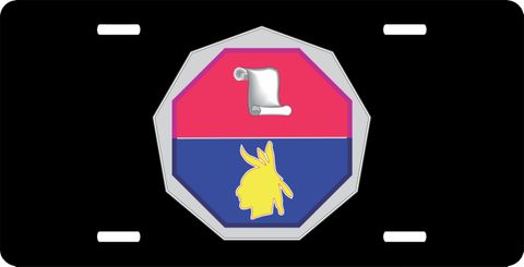 Army 98th Training Division Unit Crest  License Plate