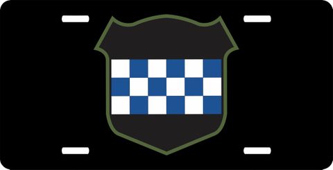 Army 99th Regional Support Command Division  License Plate