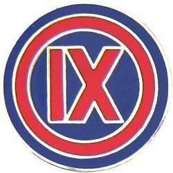 Army 9th Corps Lapel Pin