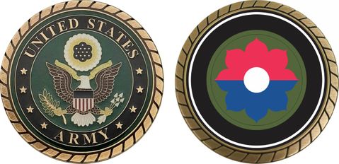 Army 9th Infantry Division Challenge Coin