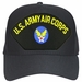 Army Air Corps Black Ball Cap Hat