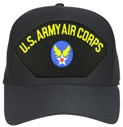 Army Air Corps Black Ball Cap Hat