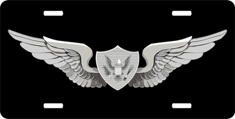 Army Air Crew Wings License Plate