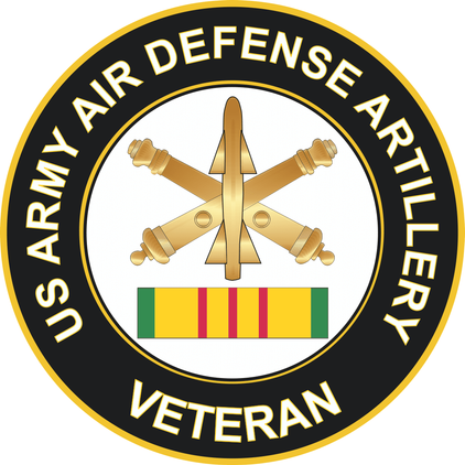 Army Air Defense Artillery Vietnam Veteran Sticker
