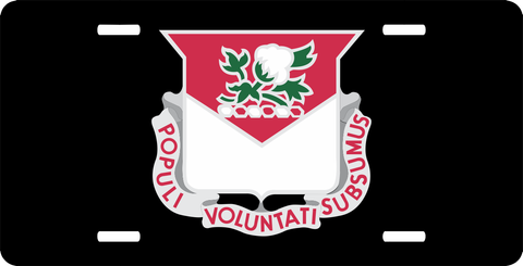 Army Alabama State Area Command Unit Crest License Plate