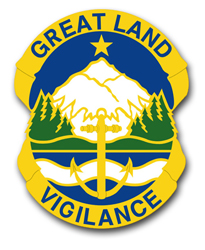 Army Alaska State Area Command Unit Crest Vinyl Transfer Decal