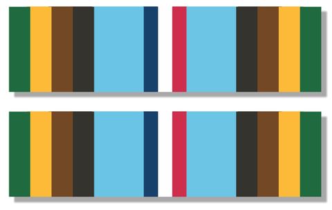 Army Armed Forces Expeditionary Medal Ribbon Vinyl Transfer Decal