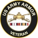 Army Armor Afghanistan and Iraq Decal