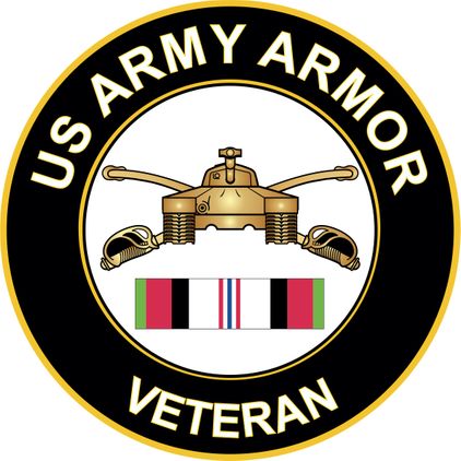 Army Armor Afghanistan Decal