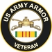Army Armor Corps Vietnam Veteran Sticker