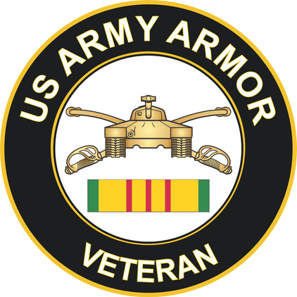 Army Armor Corps Vietnam Veteran Sticker