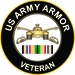 Army Armor Gulf War Veteran Decal