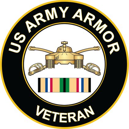 Army Armor Gulf War Veteran Decal