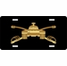 Army Armor Insignia License Plate