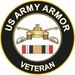 Army Armor Iraq Veteran Decal