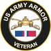 Army Armor Kosovo Veteran Decal