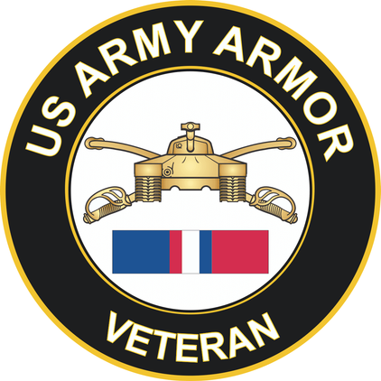 Army Armor Kosovo Veteran Decal