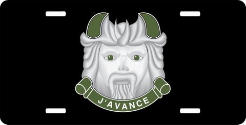 Army Armored Division Unit Crest World War II  License Plate