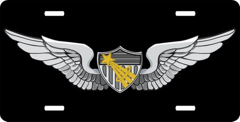 Army Astronaut Wings  License Plate