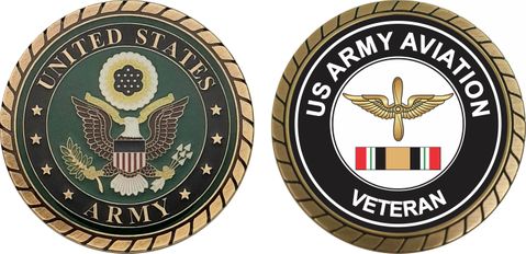 Army Aviation Iraq Veteran Challenge Coin