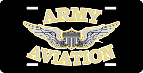 Army Aviation License Plate