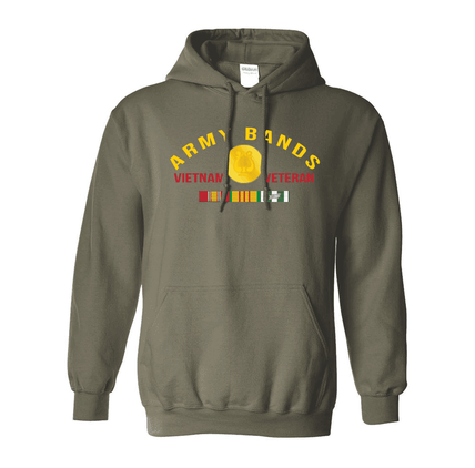 Army Bands Vietnam Veteran Hooded Sweatshirt