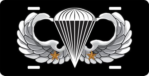 Army Basic 2 Combat Jump Wings  License Plate