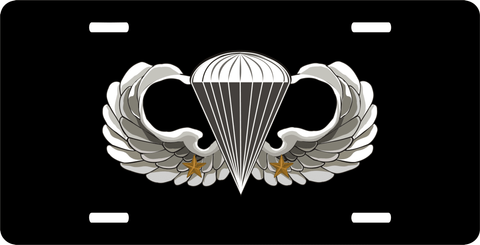Army Basic 2 Combat Jump Wings License Plate