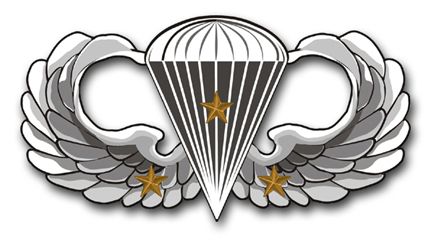 Army Basic 3 Combat Jump Wings  Vinyl Transfer Decal