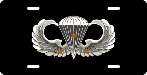 Army Basic Combat 3 Jump Wings License Plate