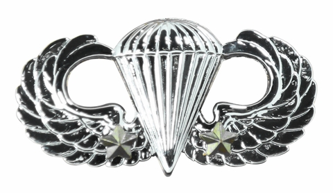 Army Basic Combat Parachute 2nd Award - Mirrored Finish