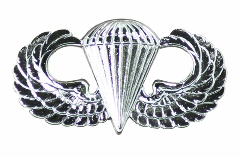 Army Basic Parachutist Badge - Mirrored Finish