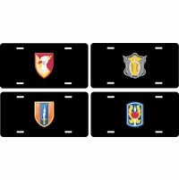 Army Brigade License Plates Thumbnail Illustration