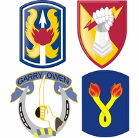 Army Brigades Vinyl Transfer Decals Thumbnail Illustration
