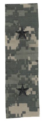 Army Brigadier General 2" x 2" (O-7) Helmet Cover Patch (Pair)