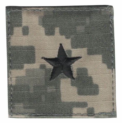 Army Brigadier General (BG) ACU (O-7) Hook Velcro Rank Patch (Pair)