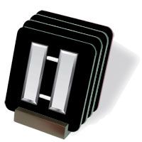 Army Captain  Coasters - Set of 4