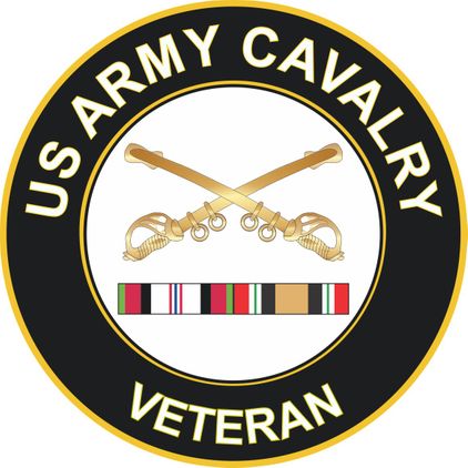 Army Cavalry Afghanistan and Iraq Decal